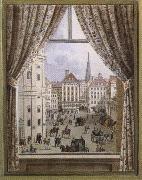 a view of a viennese square in